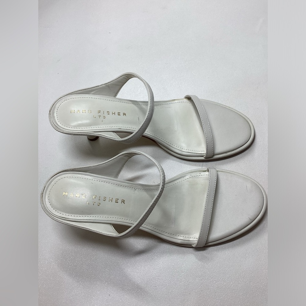 Marc Fisher LTD Alonde kitten heels  white Sandals - Picture 5 of 15
